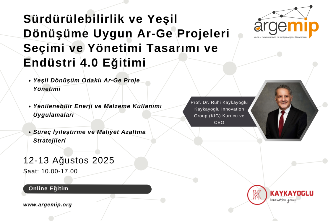 Sürdürülebilirlik ve Yeşil Dönüşüme Uygun Ar-Ge Projeleri Seçimi ve Yönetimi Tasarımı ve Endüstri 4.0